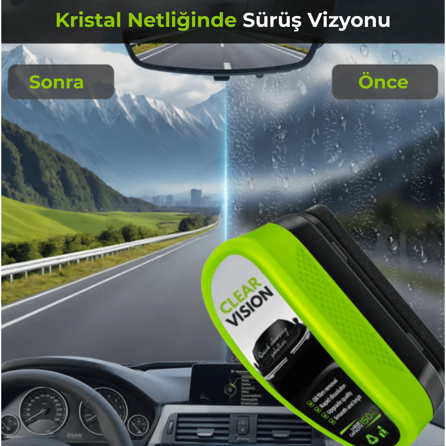 Clear Car™ Kristal Temizlik Cam Silecek