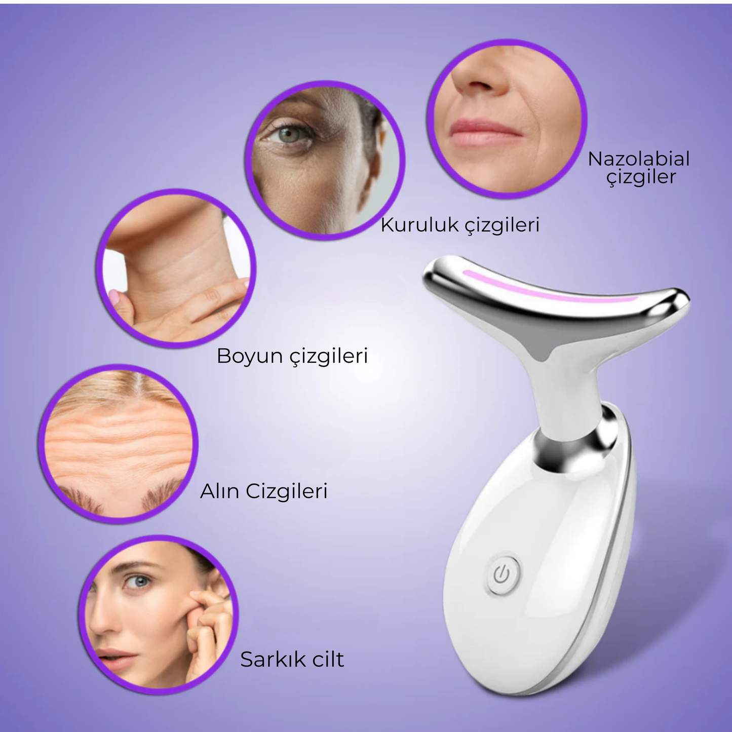 Novaskin Pro ™ Mikro Masaj Yüz Germe Cihazı