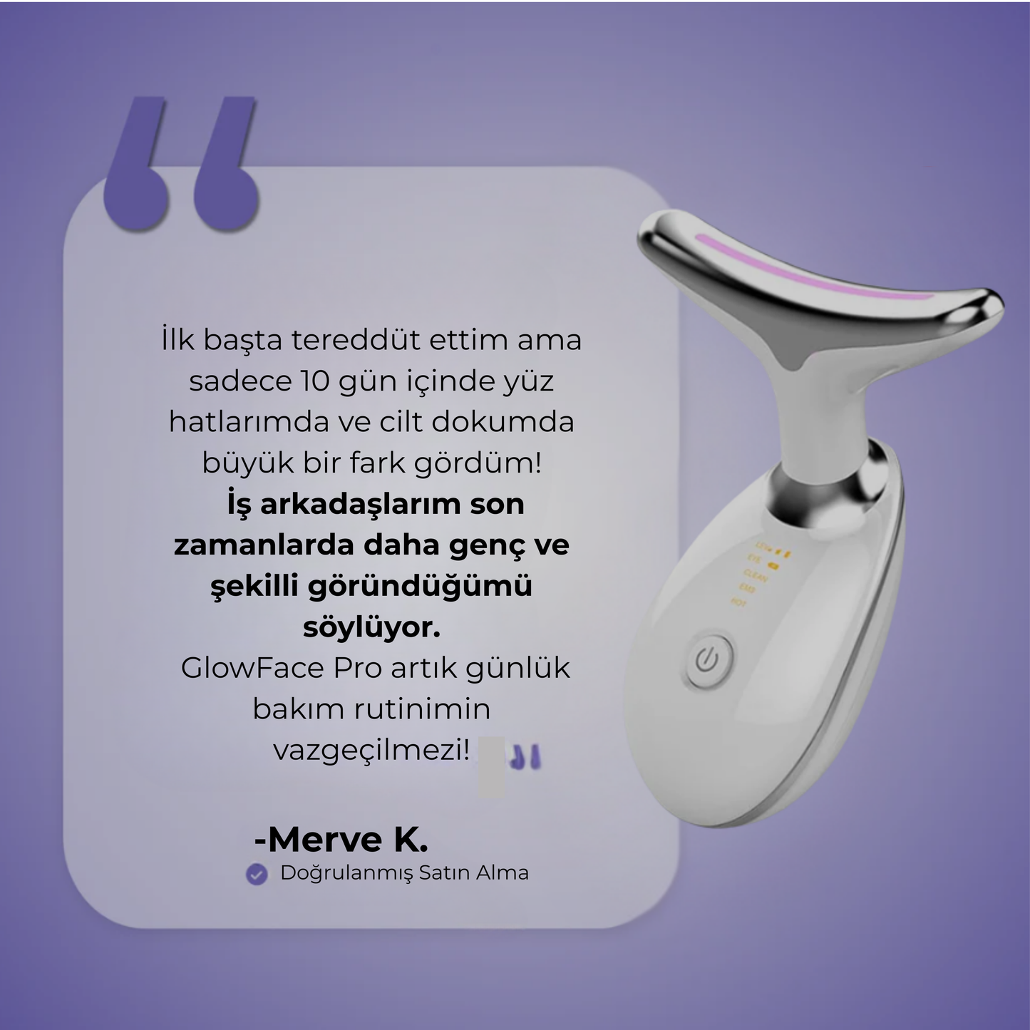 Novaskin Pro ™ Mikro Masaj Yüz Germe Cihazı
