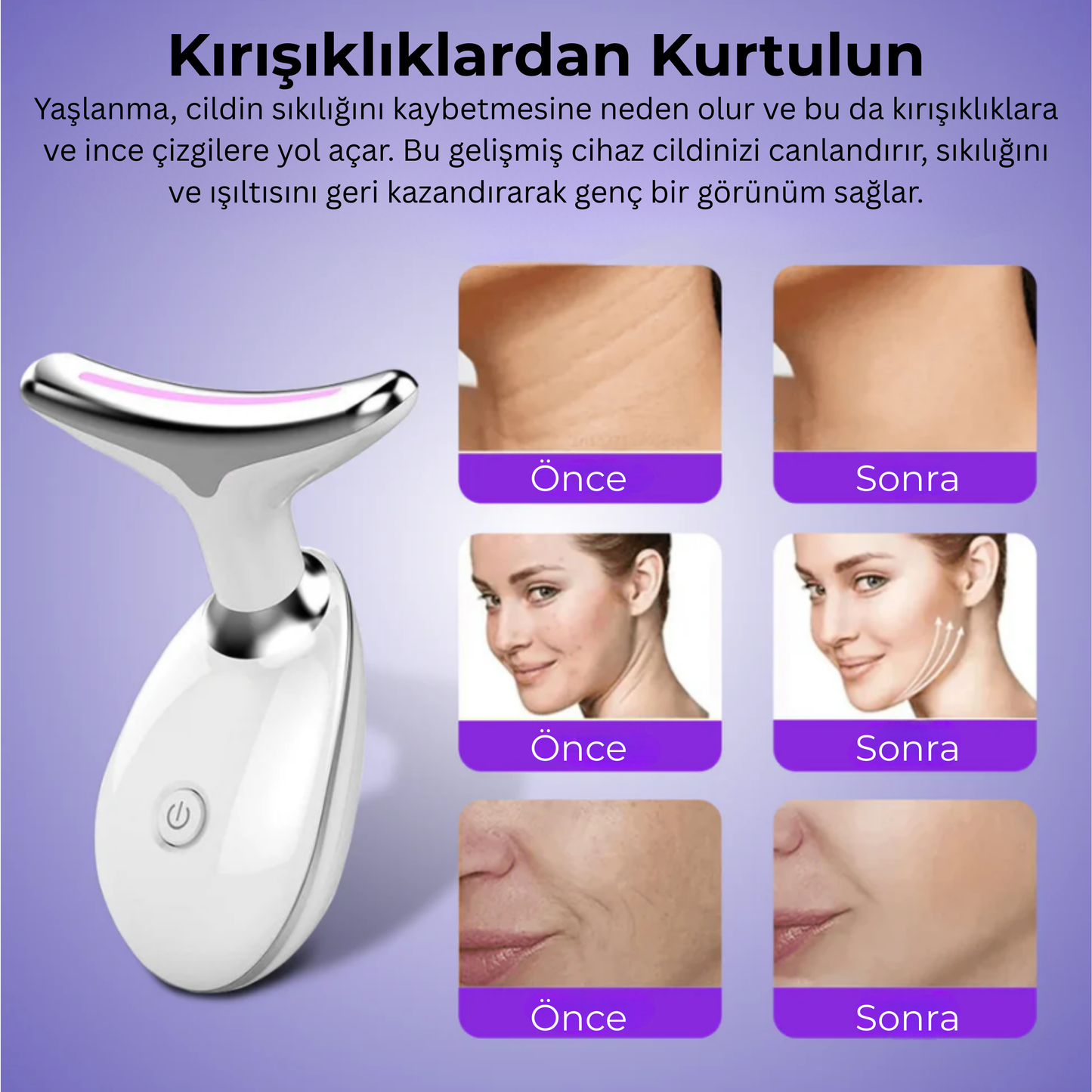 Novaskin Pro ™ Mikro Masaj Yüz Germe Cihazı