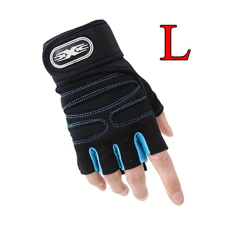 Gants de vélo bleu