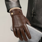 Gants homme cuir, vue détail