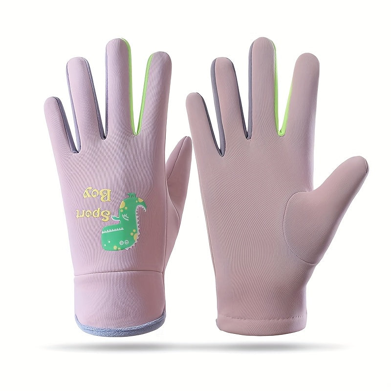 Gants enfant coloris rose, taille 3-8 ans