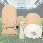 Gants de ski enfant coloris kaki