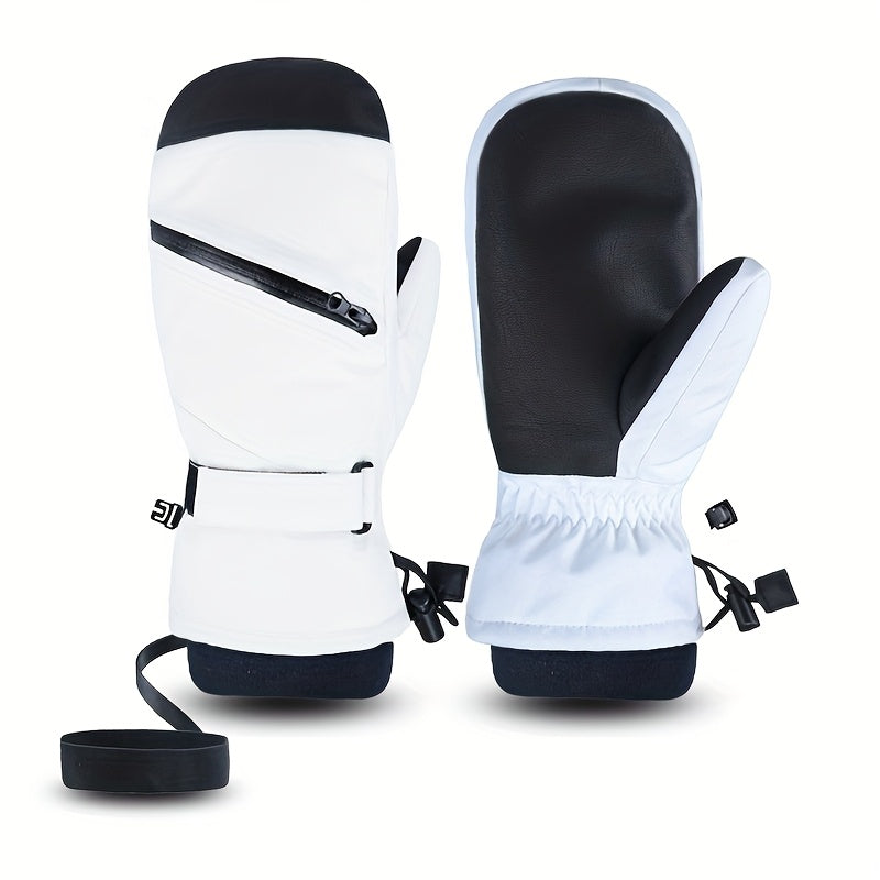 Gants de ski blanc