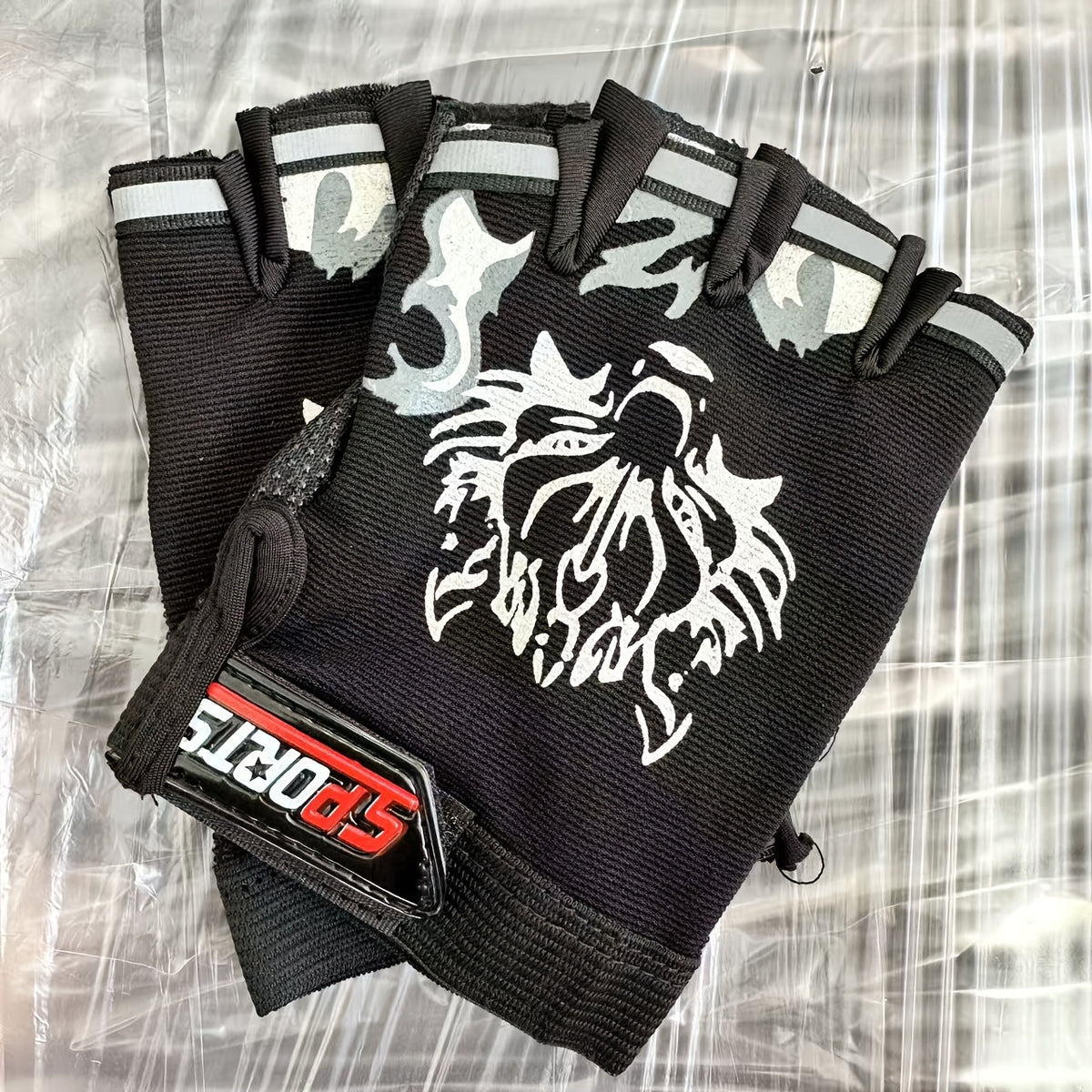 Gants de vélo, vue détail