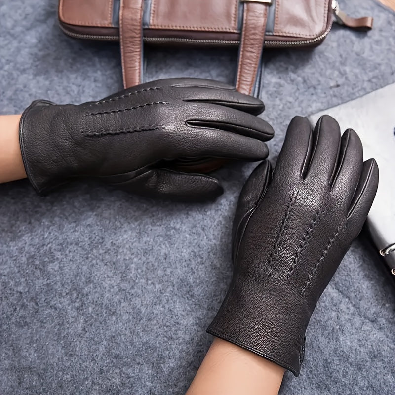 Gants homme, doublure molletonnée