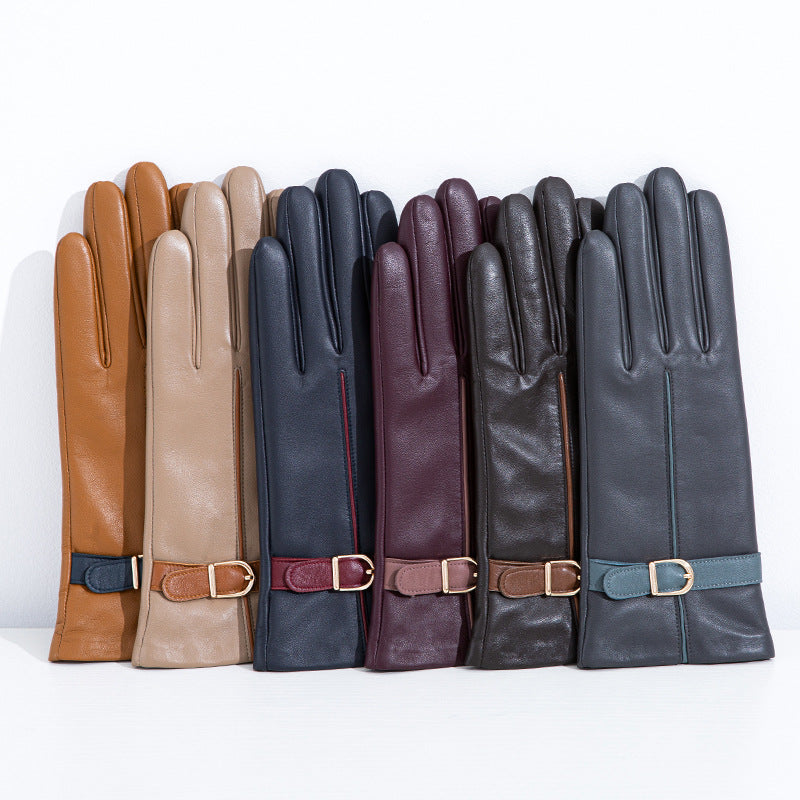 Gants femme peau de mouton, présentation de la gamme de tailles
