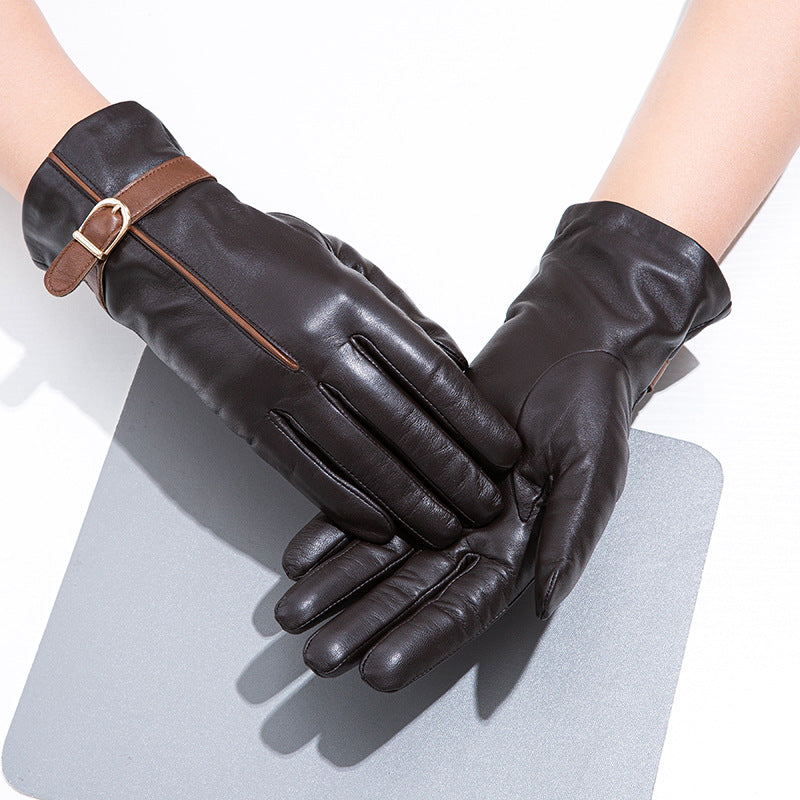Gants femme peau de mouton, vue générale des coloris