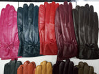 Gants cuir femme violet, vue de la paume