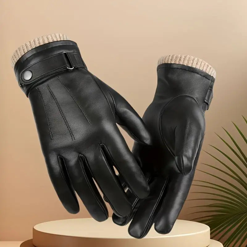 Gants homme cuir noir