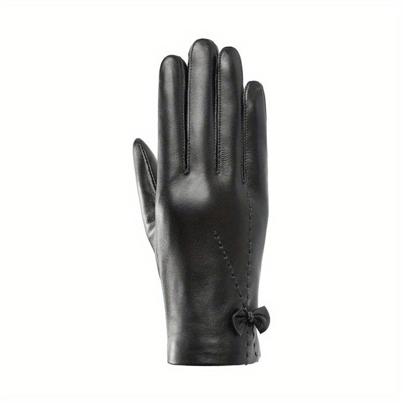 Gants femme peau de mouton, vue complète de la paire