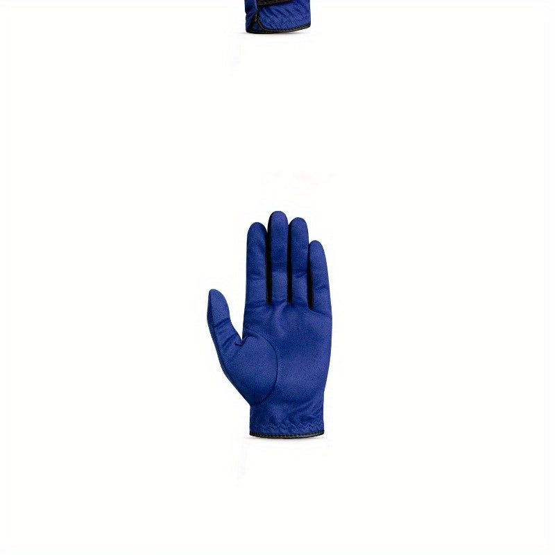 Paume du gant de golf bleu, coupe ajustée