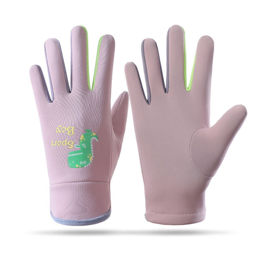Gants enfant coloris rose, taille 8-15 ans