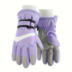 Gants de ski enfant coloris violet