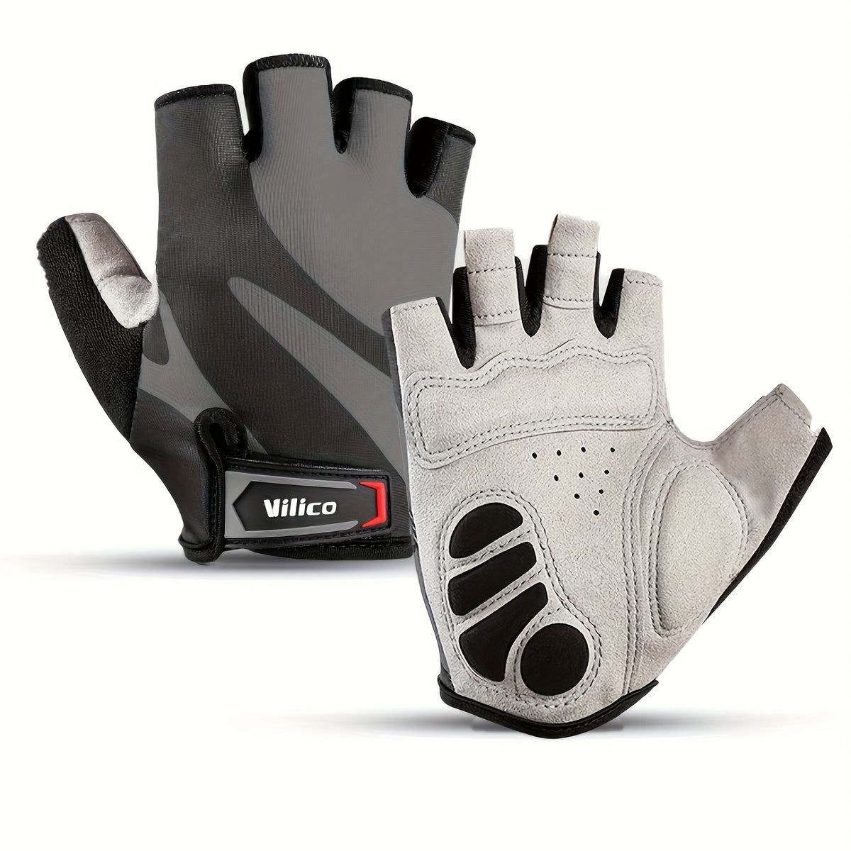Gants de vélo gris