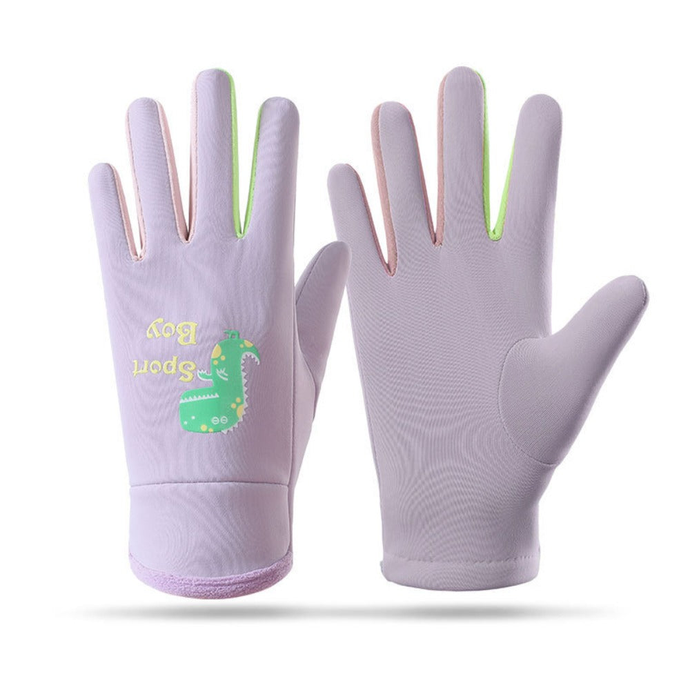 Gants enfant coloris violet