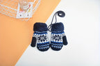 Gants enfant motif floral, vue détail