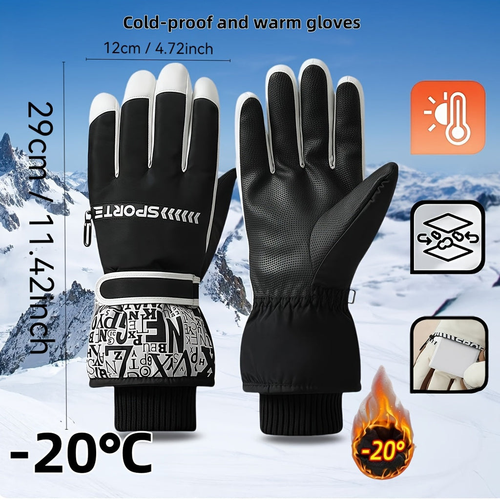 Gants homme noir et blanc