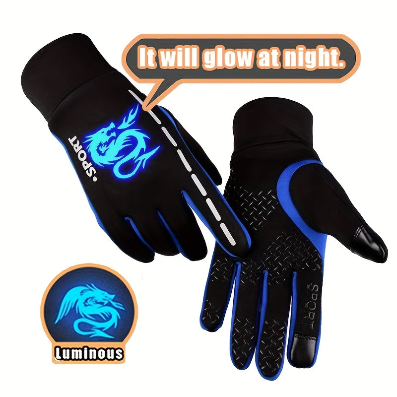 Gants enfant phosphorescents, vue portée