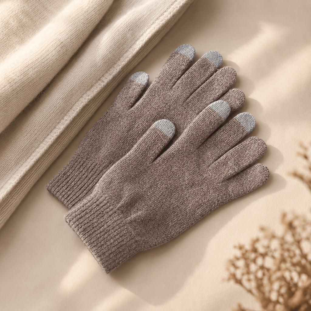 Gants femme rouge, vue de dos