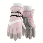 Gants de ski enfant coloris rose