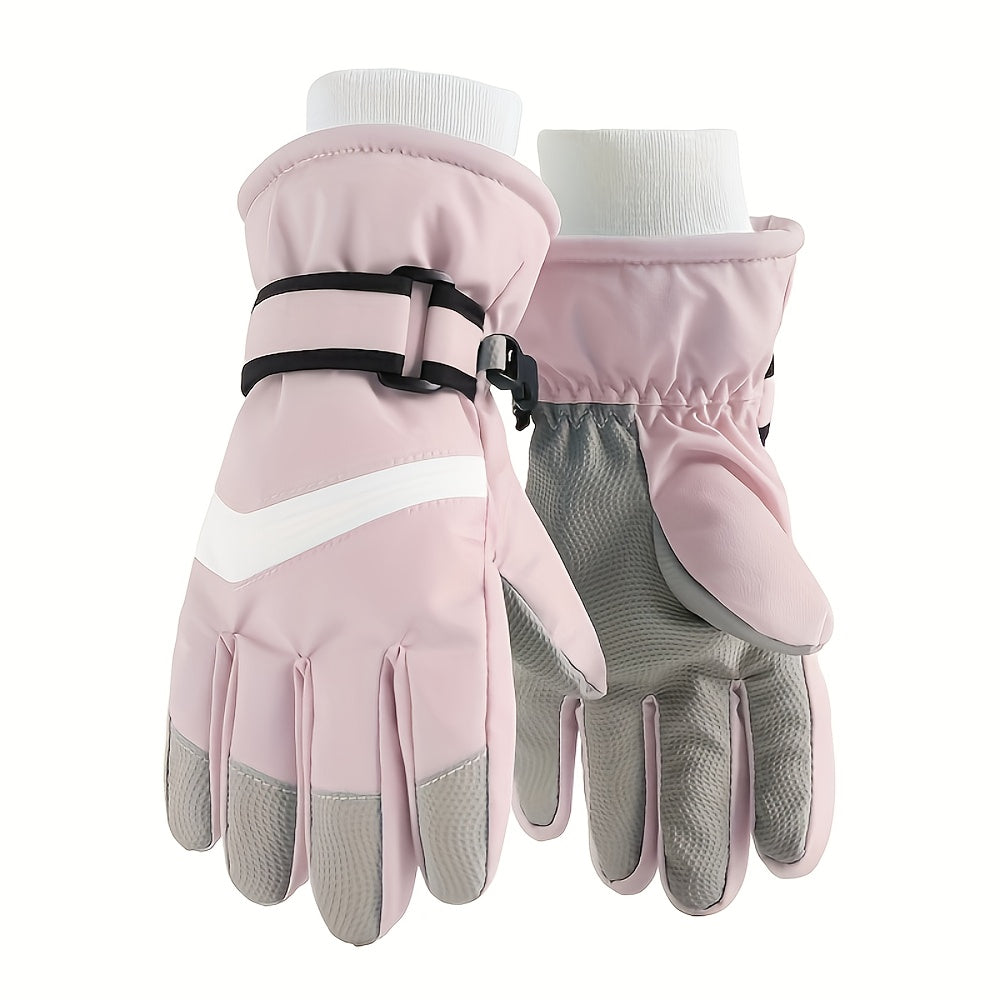 Gants de ski enfant coloris rose