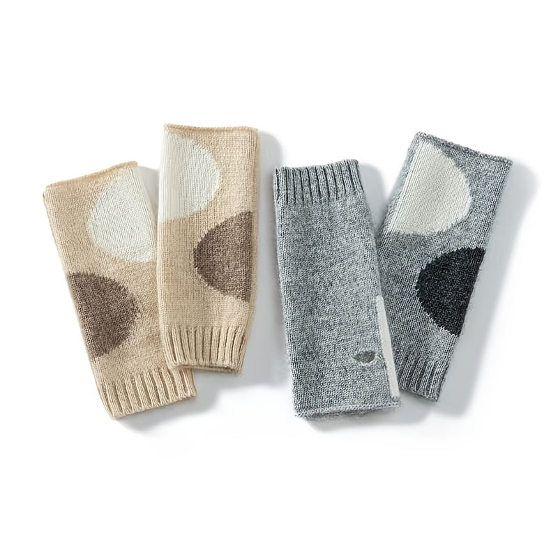 Gants demi-doigts, présentation des coloris