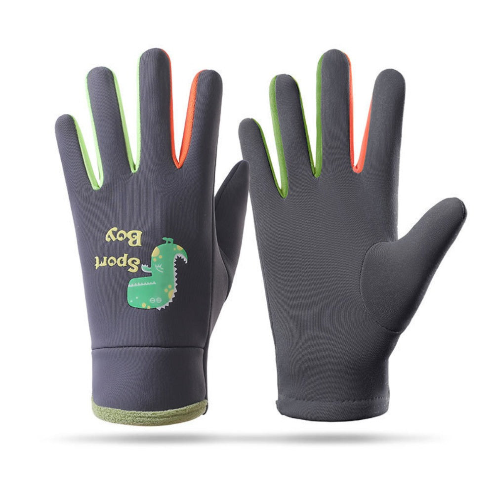Gants enfant coloris gris