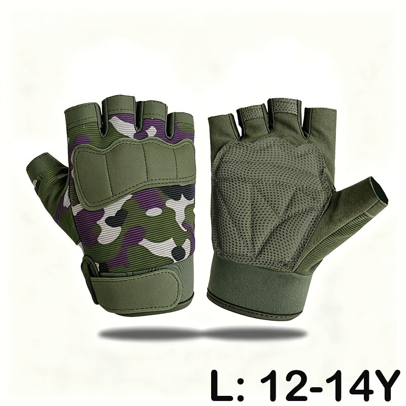 Gants enfant demi-doigts, vue détail