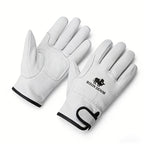 Gants homme cuir blanc