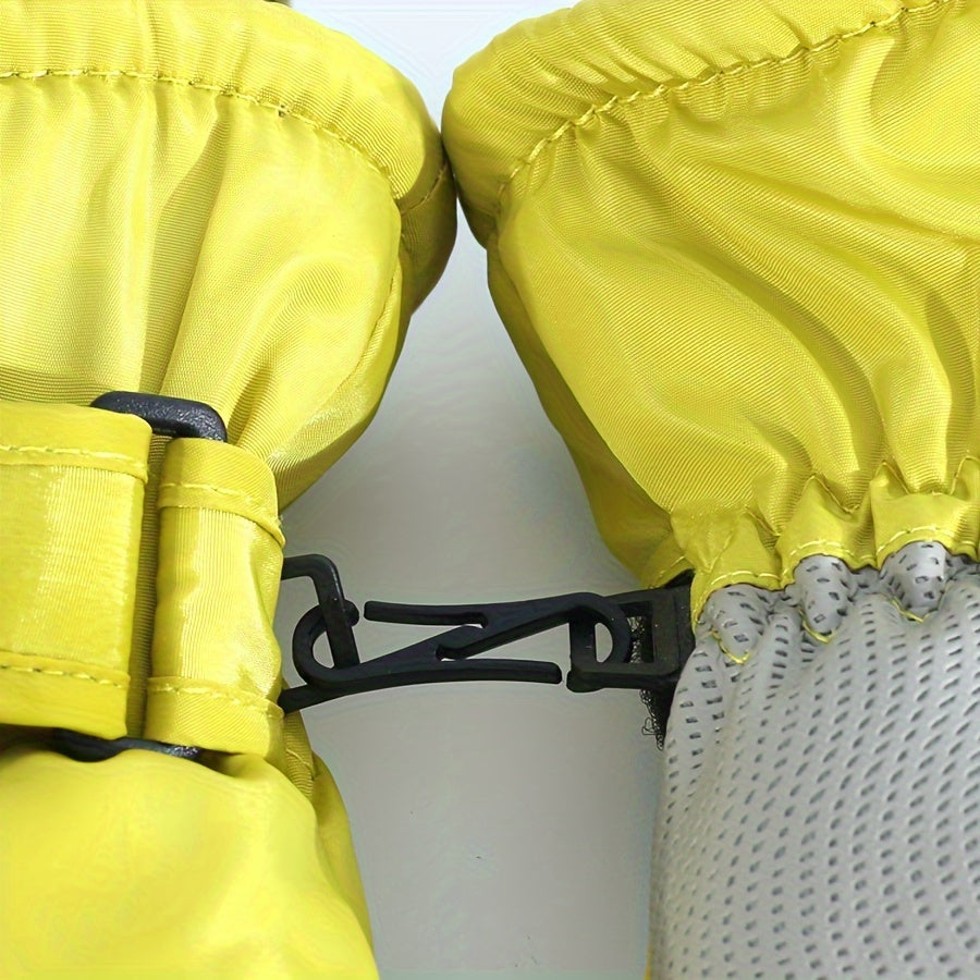 Gants de ski, vue de la paume avec zone tactile
