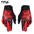 Gants de vélo rouge