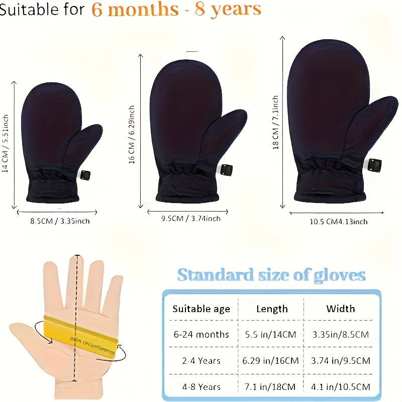 Gants de ski enfant, vue détail