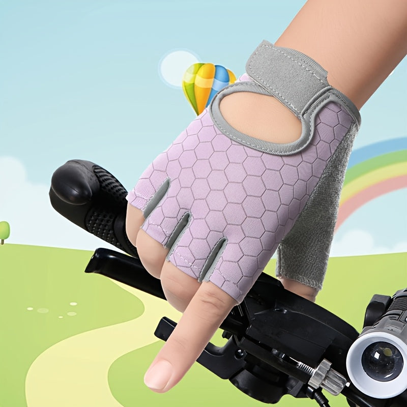 Gants enfant demi-doigts, vue détail