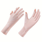 Gants femme rose