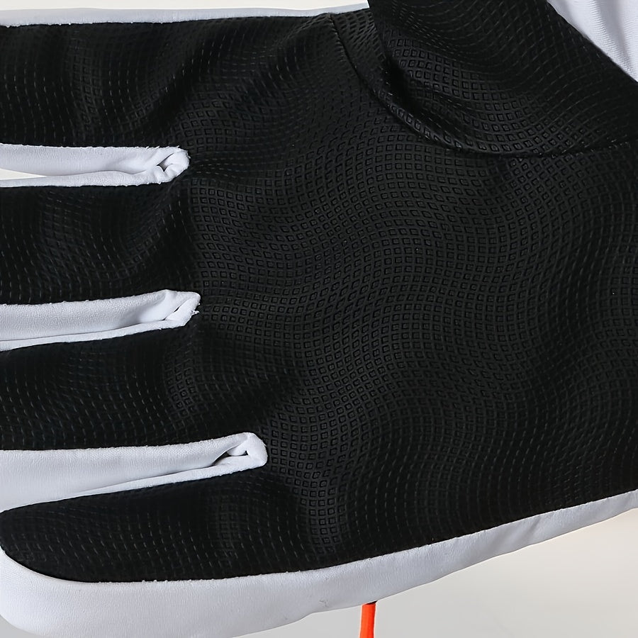 Paume antidérapante en maille texturée, gants de ski