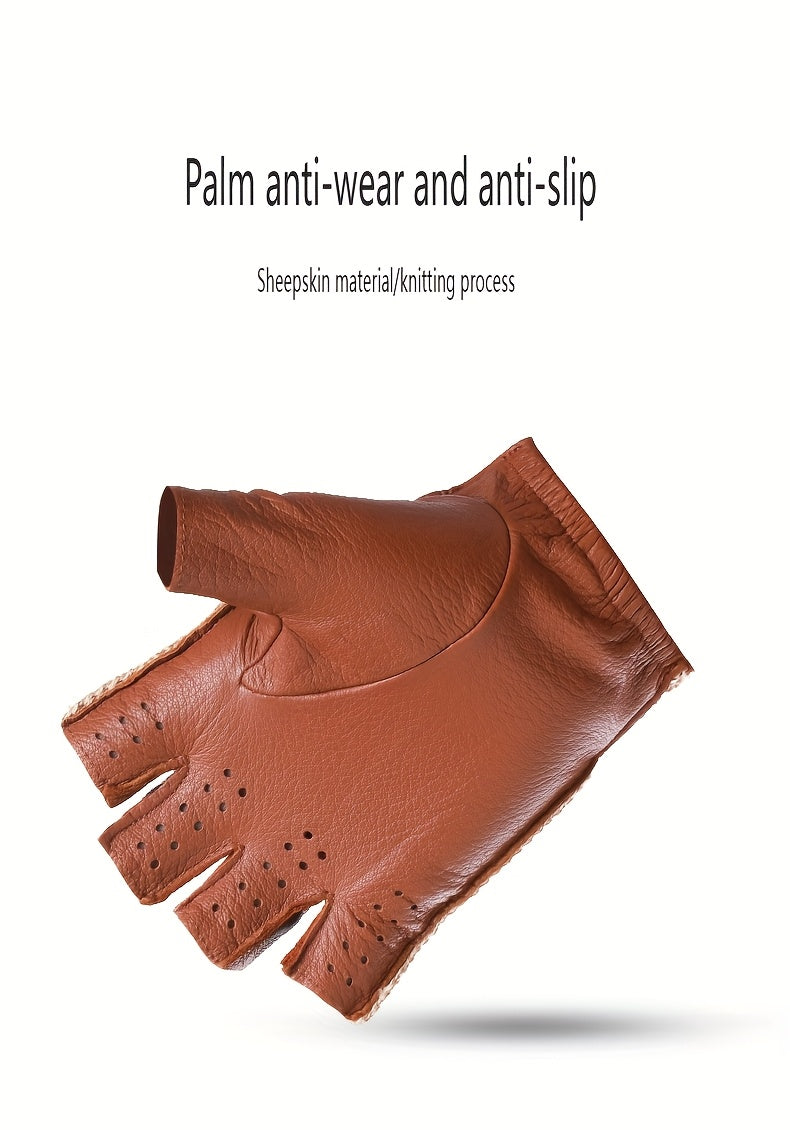 Gants demi-doigts, vue détail