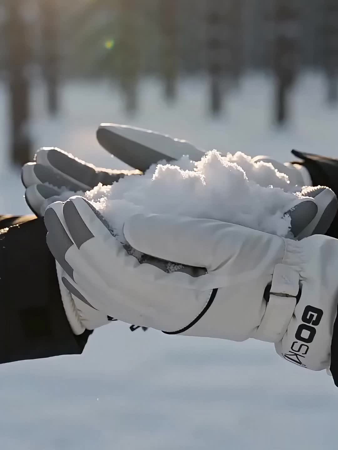 Gants de ski, vue détail