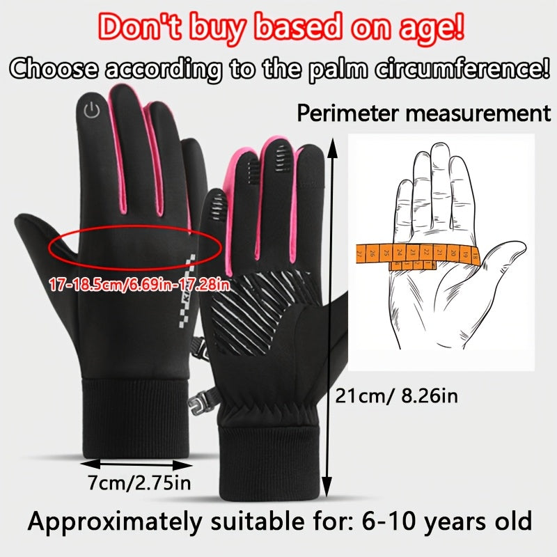 Gants enfant, fermeture à boucle