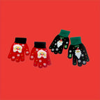 Gants enfant tricotés, doigts complets