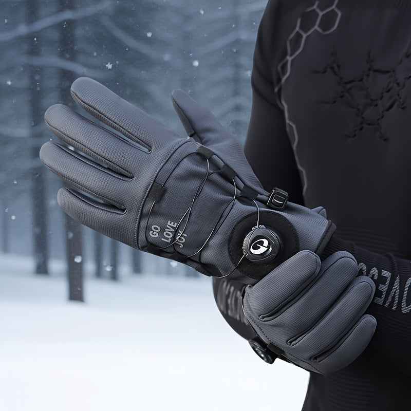 Gants de vélo gris foncé, vue portée