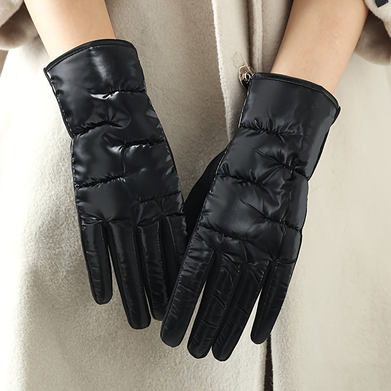 Gant femme noir, vue de face
