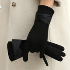 Gants femme portés à vélo