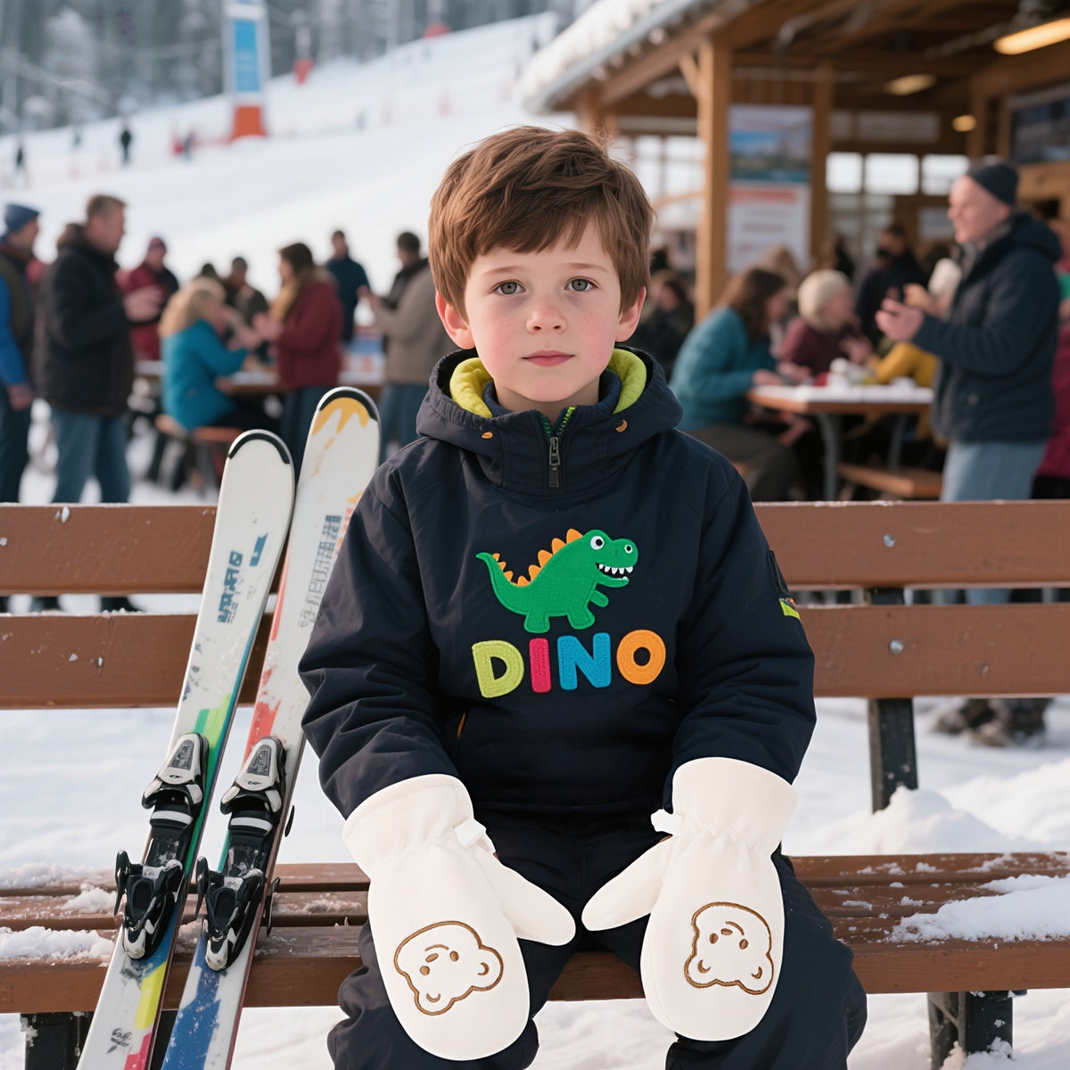 Gants enfant thermiques, vue détail