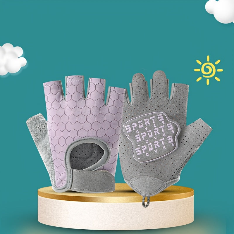 Gants enfant demi-doigts, vue détail