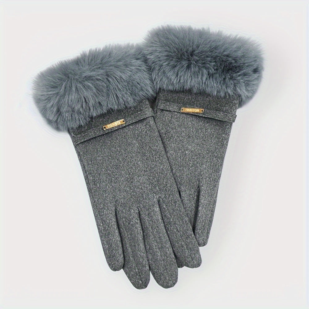 Gants femme, paire posée à plat