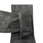 Gants homme cuir gris, vue détail