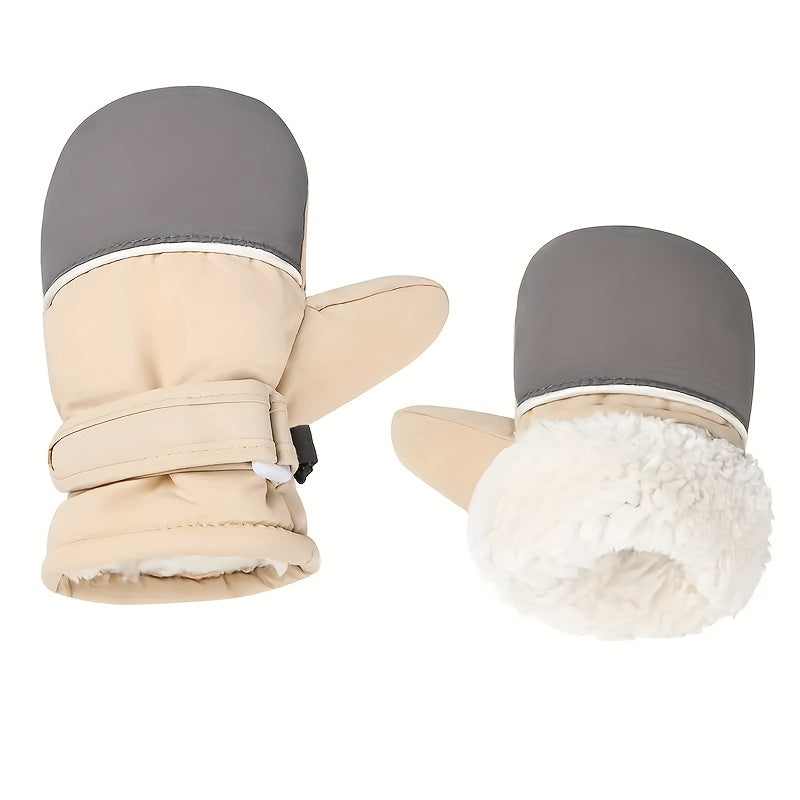 Gants enfant coloris kaki