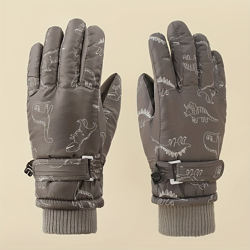 Gants enfant coloris gris foncé